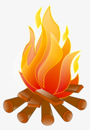 Campfire Clip Art No Shadow Vector Online - Clipart Of Fire