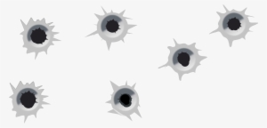 Set Of Holes Three - Bullet Hole Clip Art