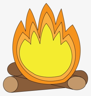 Tent Clipart Bon Fire - Campfire Cartoon Transparent