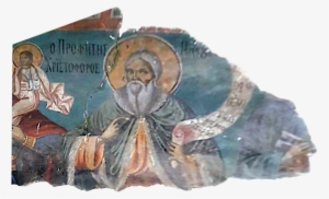 Assumption Of Mary Church In Pistiko Fresco - Painting