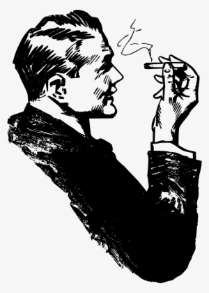 Devil Clipart Smoke Png - Smoking Man Clip Art