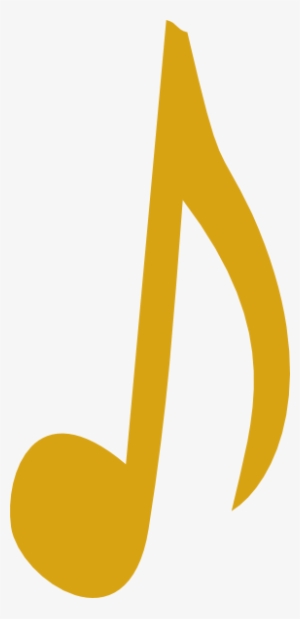 Music Notes Clipart Golden - Gold Music Note Png