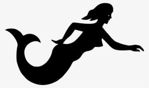 Drawing Silhouette Ariel Watercolor Painting - Sirena Vector Png