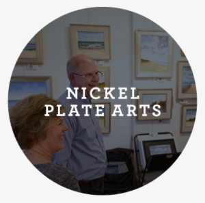 nickel plate arts button - senior citizen