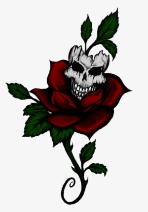 Rose Tattoo Skull Picture - Rose Tattoo Png Tattoo