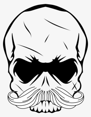 This Free Icons Png Design Of Skull Mustache