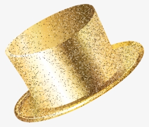 New Year Party Hat Gold Png Clip Art Image - New Years Hat Png