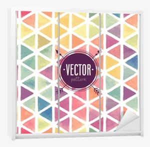 Vector Watercolor Seamless Pattern - Papel De Parede De Triângulos Coloridos