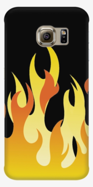 Flames Phone Case - Trained To Serve Jesus At Set Free - Galaxy S6 Edge