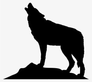 Png Freeuse Stock Howling Wolf Silhouette Png Clip