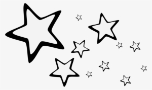 Brush Png Stars By Ipanconleche On Deviantart - Stars In The Sky Clipart Black And White