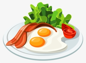 Food Egg Tomato Png - Bacon And Eggs Clipart