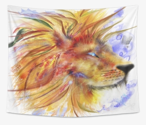Electric Lion Tapestry