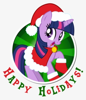 Fanmade Twilight Sparkle Happy Holidays - My Little Pony Gameloft Winter