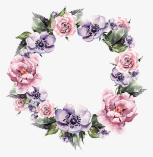 Floral Garland Png Vector Transparent Stock - Flower Wreath Wreath Png