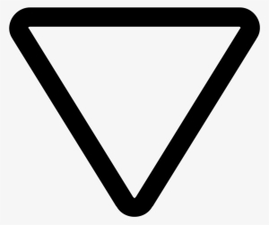 Triangle Arrow Icon - Upside Down Triangle Png