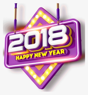 2018 Happy New Year Tag Design - Art