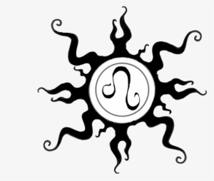 Zodiac Tattoos Png Image - Leo Sign Sun Tattoo