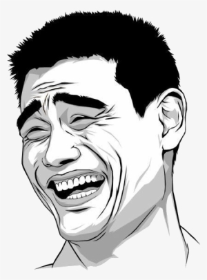 Meme Vector Yao Ming - Laughing Face Meme Transparent