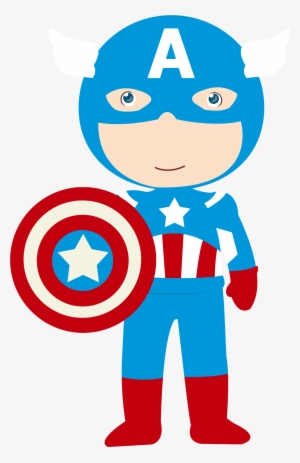 Baby Vector Captain America - Avengers Clipart