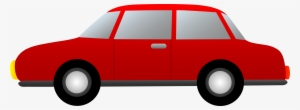 Simple Red Car - Blue Car Clip Art