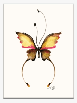 148kms Watercolor Butterfly 14 600×600 - August Grove 'butterfly 14' Watercolor Painting Print