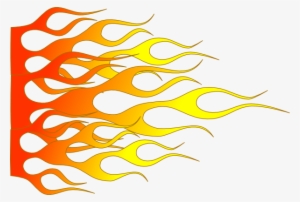 Small - Racing Flames Clipart