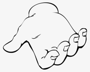 Clipart Library Collection Of Outline Buy Any Image - Helping Hand Clipart Black And White