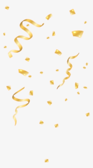 Gold Confetti Png - Party