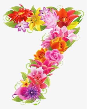 Ch - B *✿* - Number 7 Flowers Png