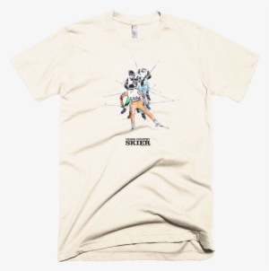 Cross Country Skier Watercolor T <br> - T-shirt