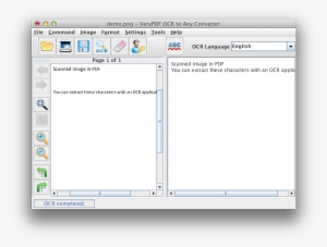 Interface Of Verypdf Ocr To Any Converter For Mac - Optical Character Recognition