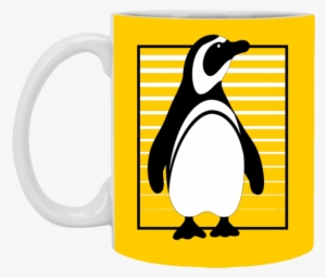 Penguin Stripes White Mugs - Clip Art