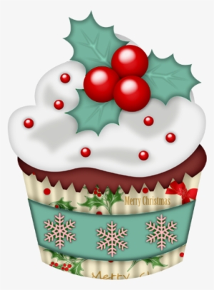Cupcake Clipart Winter - Cupcake Clipart Christmas