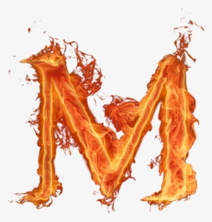 Alfabeto Hecho Con Fuego - Letter M Fire