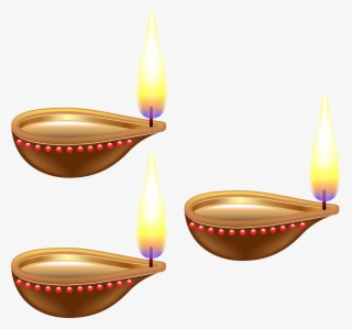 India Candles Transparent Png Clip Art Image - Depavali Oil Lamp Png
