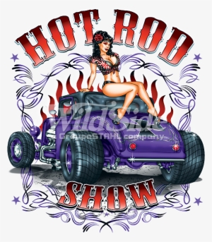 Hot Rod Show Pin-up Girl - Rat Rod Images Cartoon Transparent