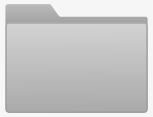 White Folder Png Banner Free Download - Grey Folder Transparent