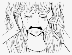 how to draw a sad anime girl