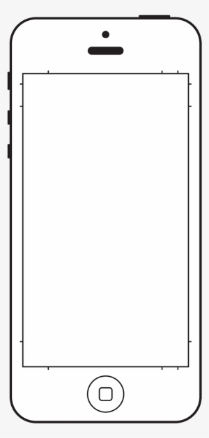 Iphone Stamp For Ui Sketching - Iphone Sketch Png Transparent
