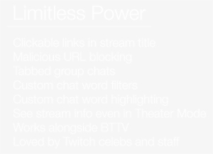 Limitless Power - White Bullet Points Png