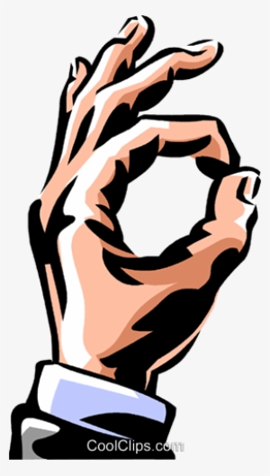 Hand Making The "ok" Sign Royalty Free Vector Clip - Ok Con La Mano Png