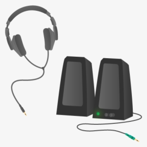 Headphones-speaker - Speakers And Headphones Png