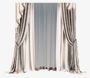 Gray Curtain Png Element - Portable Network Graphics