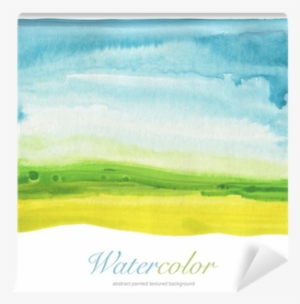 Abstract Watercolor Hand Painted Landscape Background - Painting