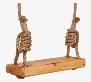 Rope Png Image Background - Wooden Swing Png