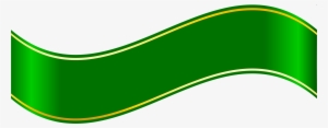 Green Banner Png Clipart - Green Banner Ribbon Png