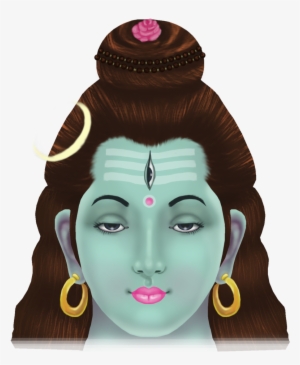 Lord Shiva Free Download Png - Draw Lord Shiva Face