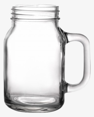 Custom 16oz Barconic® Mason Jar Mug - Transparent Mason Jar With Handle