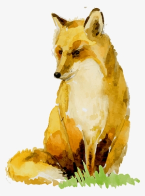 Fox2 - Watercolor Painting